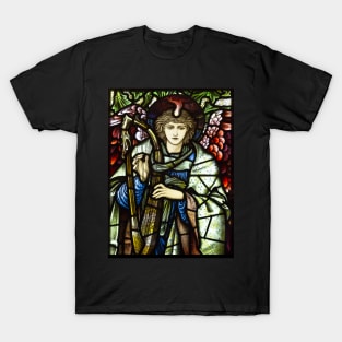 stained glass in William Morris gallery T-Shirt